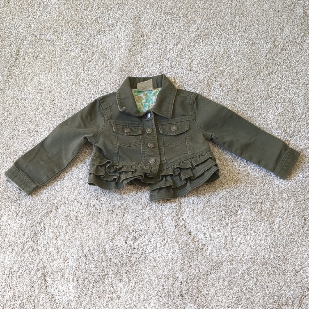 Olive Green Denim Jacket - NWOT